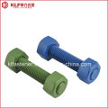 Болты для шпилек - B7 Unc - Желтый цинк + PTFE Blue